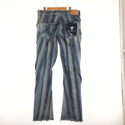 【中古品】【メンズ】 VALABASAS バラバサス ツイステッド・スタックド デニムパンツ 158-260902-sm-01-otoh カラー：ライトブルーウォッシュ 万代Net店