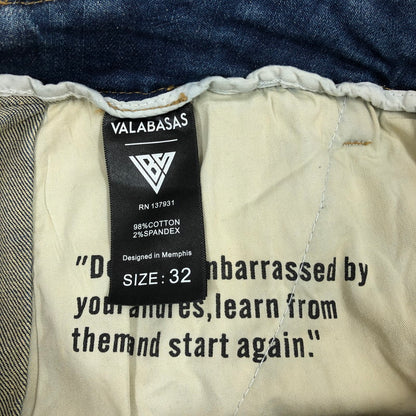 【中古品】【メンズ】 VALABASAS バラバサス ツイステッド・スタックド デニムパンツ 158-260902-sm-01-otoh カラー：ライトブルーウォッシュ 万代Net店