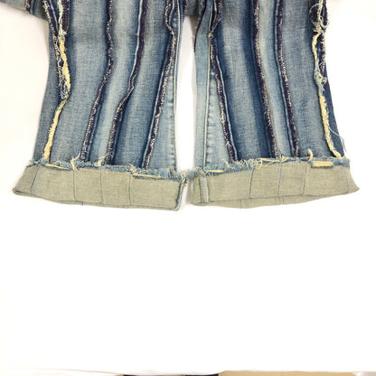 【中古品】【メンズ】 VALABASAS バラバサス ツイステッド・スタックド デニムパンツ 158-260902-sm-01-otoh カラー：ライトブルーウォッシュ 万代Net店