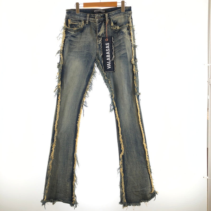 【中古品】【メンズ】 VALABASAS バラバサス スカイライン・スタックド・フレアジーンズ デニムパンツ 158-260902-sm-02-otoh カラー：ダーティダークブルー 万代Net店
