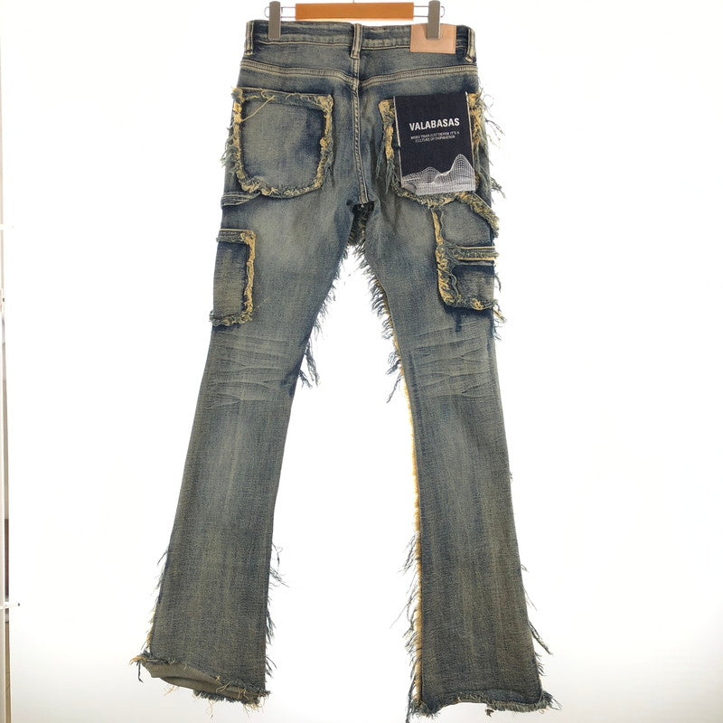 【中古品】【メンズ】 VALABASAS バラバサス スカイライン・スタックド・フレアジーンズ デニムパンツ 158-260902-sm-02-otoh カラー：ダーティダークブルー 万代Net店