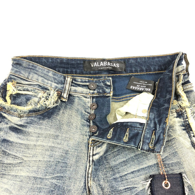 【中古品】【メンズ】 VALABASAS バラバサス スカイライン・スタックド・フレアジーンズ デニムパンツ 158-260902-sm-02-otoh カラー：ダーティダークブルー 万代Net店