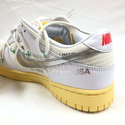 【中古美品】【メンズ】 NIKE ナイキ×OFFWHITE DM1602-127 DUNK LOW 1 OF 50 "WHITE 1" スニーカー 靴 160-260902-sm-07-otoh カラー：ホワイト 万代Net店