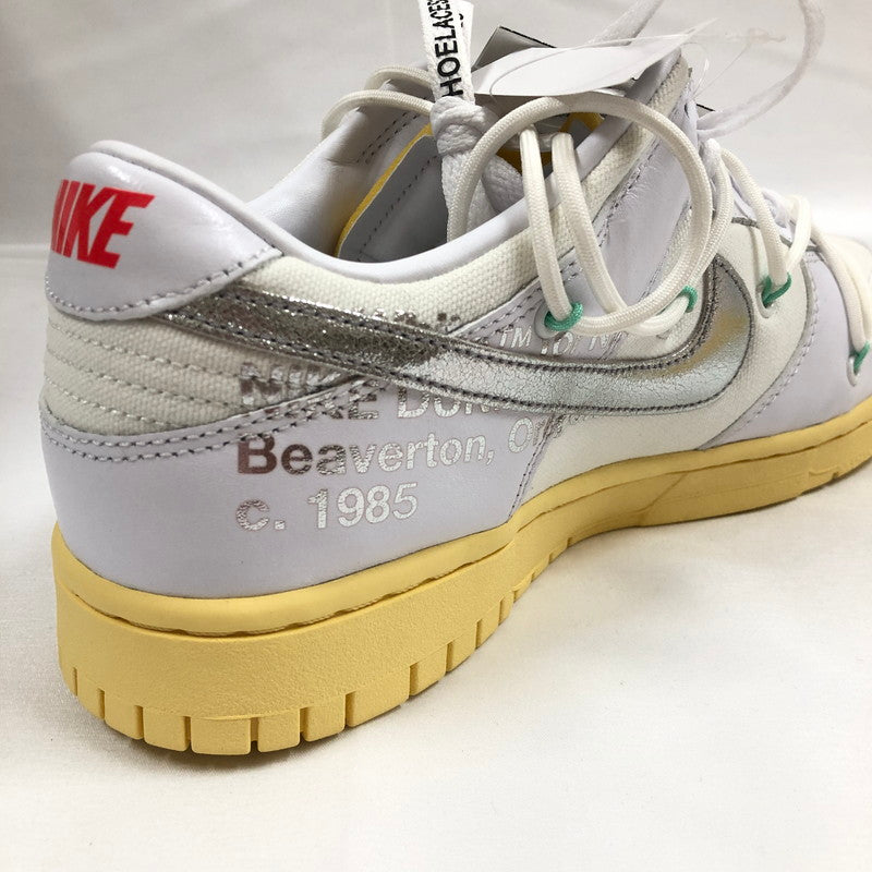 【中古美品】【メンズ】 NIKE ナイキ×OFFWHITE DM1602-127 DUNK LOW 1 OF 50 "WHITE 1" スニーカー 靴 160-260902-sm-07-otoh カラー：ホワイト 万代Net店