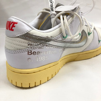 【中古美品】【メンズ】 NIKE ナイキ×OFFWHITE DM1602-127 DUNK LOW 1 OF 50 "WHITE 1" スニーカー 靴 160-260902-sm-07-otoh カラー：ホワイト 万代Net店