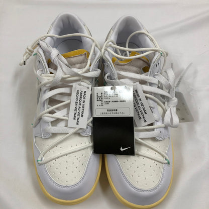 【中古美品】【メンズ】 NIKE ナイキ×OFFWHITE DM1602-127 DUNK LOW 1 OF 50 "WHITE 1" スニーカー 靴 160-260902-sm-07-otoh カラー：ホワイト 万代Net店