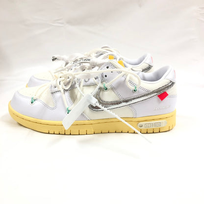 【中古美品】【メンズ】 NIKE ナイキ×OFFWHITE DM1602-127 DUNK LOW 1 OF 50 "WHITE 1" スニーカー 靴 160-260902-sm-07-otoh カラー：ホワイト 万代Net店