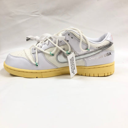 【中古美品】【メンズ】 NIKE ナイキ×OFFWHITE DM1602-127 DUNK LOW 1 OF 50 "WHITE 1" スニーカー 靴 160-260902-sm-07-otoh カラー：ホワイト 万代Net店