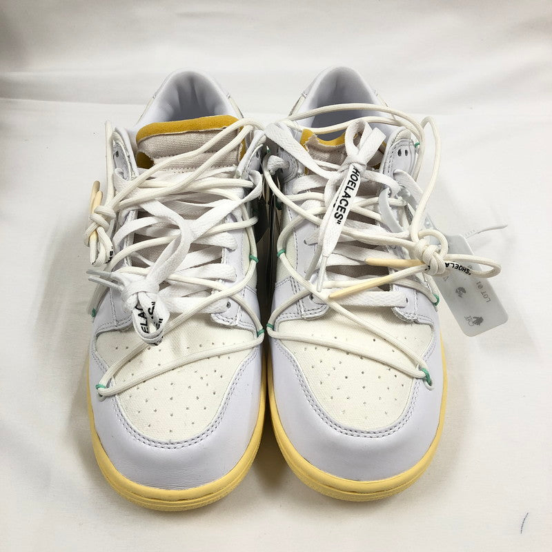 【中古美品】【メンズ】 NIKE ナイキ×OFFWHITE DM1602-127 DUNK LOW 1 OF 50 "WHITE 1" スニーカー 靴 160-260902-sm-07-otoh カラー：ホワイト 万代Net店