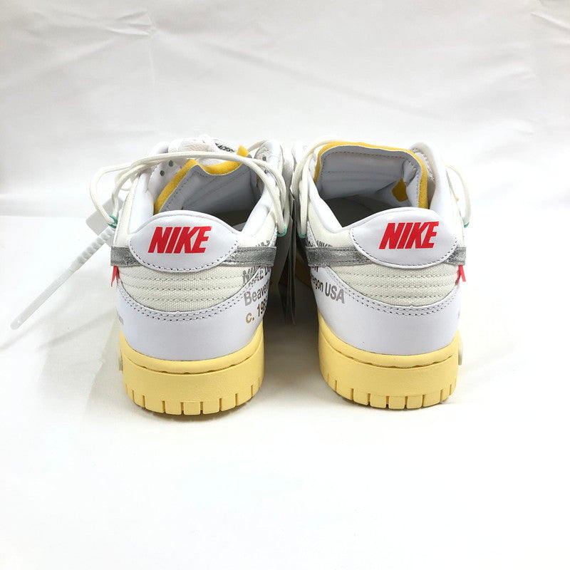 【中古美品】【メンズ】 NIKE ナイキ×OFFWHITE DM1602-127 DUNK LOW 1 OF 50 "WHITE 1" スニーカー 靴 160-260902-sm-07-otoh カラー：ホワイト 万代Net店