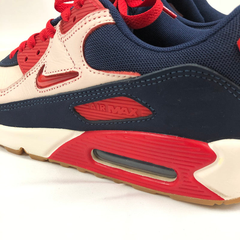 【中古品】【メンズ】 NIKE ナイキ CJ0611-101 AIR MAX 90 PREMIUM エア マックス 90 プレミアム ホーム＆アウェイ スニーカー 靴 160-260903-sm-05-otoh カラー：セイル/ユニバーシティレッド 万代Net店