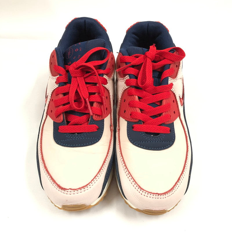 【中古品】【メンズ】 NIKE ナイキ CJ0611-101 AIR MAX 90 PREMIUM エア マックス 90 プレミアム ホーム＆アウェイ スニーカー 靴 160-260903-sm-05-otoh カラー：セイル/ユニバーシティレッド 万代Net店