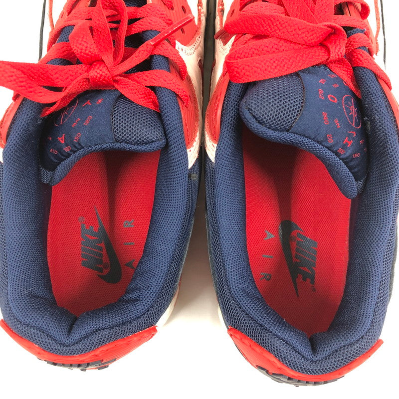 【中古品】【メンズ】 NIKE ナイキ CJ0611-101 AIR MAX 90 PREMIUM エア マックス 90 プレミアム ホーム＆アウェイ スニーカー 靴 160-260903-sm-05-otoh カラー：セイル/ユニバーシティレッド 万代Net店