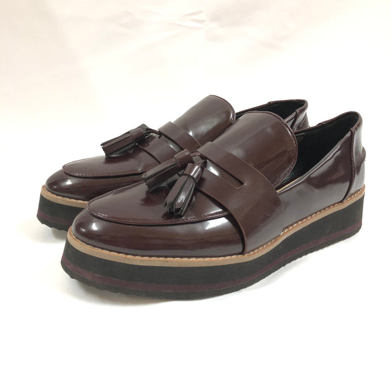 【中古品】【レディース】 ZARA ザラ ローファー 厚底タッセルローファー 靴 162-260903-sm-04-otoh カラー：バーガンディ 万代Net店