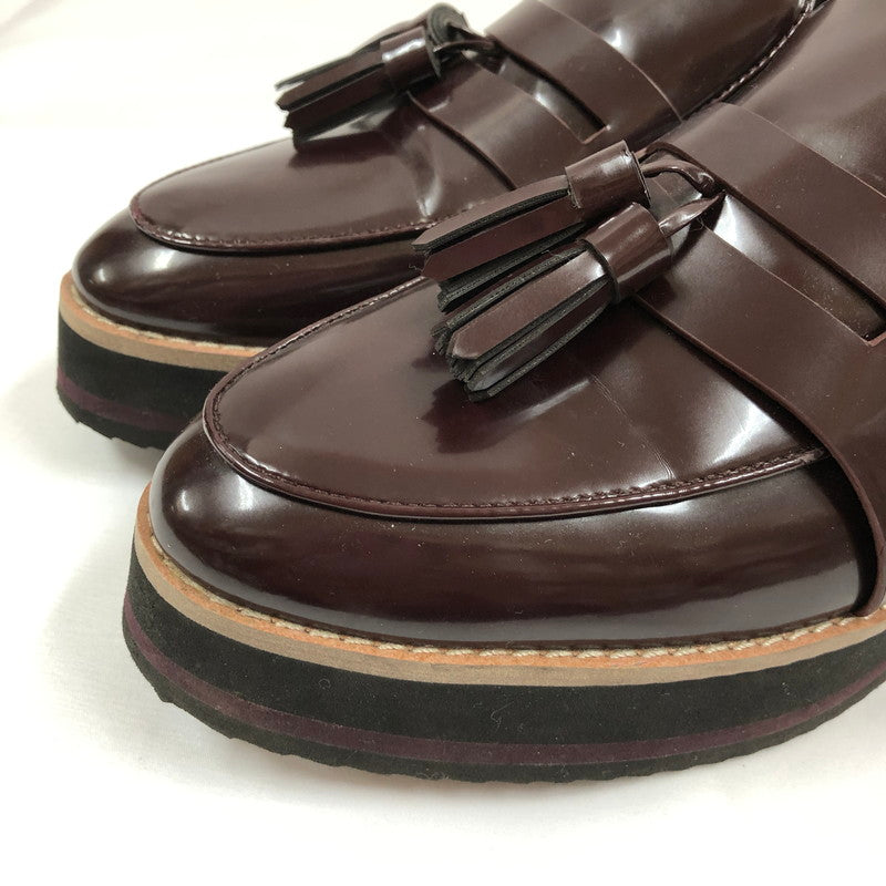 【中古品】【レディース】 ZARA ザラ ローファー 厚底タッセルローファー 靴 162-260903-sm-04-otoh カラー：バーガンディ 万代Net店