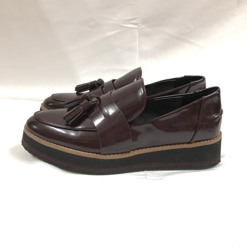 【中古品】【レディース】 ZARA ザラ ローファー 厚底タッセルローファー 靴 162-260903-sm-04-otoh カラー：バーガンディ 万代Net店