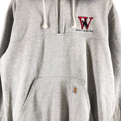 【中古品】【メンズ】 Carhartt カーハート ハーフジップ パーカー 147-260902-sm-05-otoh カラー：グレー 万代Net店
