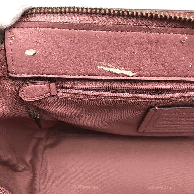 【中古品】【レディース】 COACH コーチ 87295 スワッガー 27 チョーク 2WAY ハンドバッグ 180-260914-sm-03-otoh カラー：ダスティローズ 万代Net店
