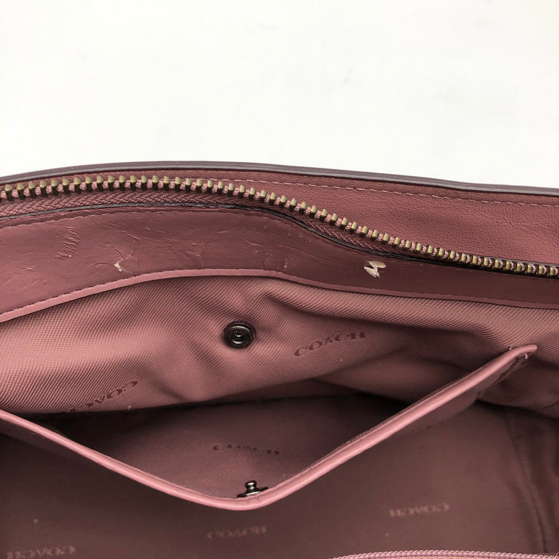 【中古品】【レディース】 COACH コーチ 87295 スワッガー 27 チョーク 2WAY ハンドバッグ 180-260914-sm-03-otoh カラー：ダスティローズ 万代Net店