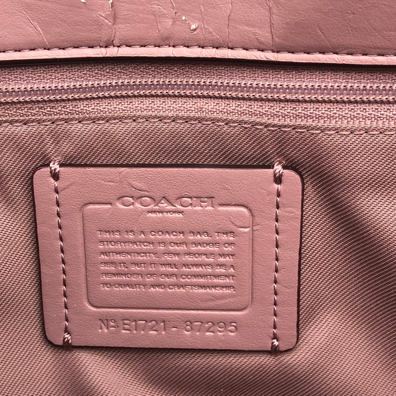 【中古品】【レディース】 COACH コーチ 87295 スワッガー 27 チョーク 2WAY ハンドバッグ 180-260914-sm-03-otoh カラー：ダスティローズ 万代Net店
