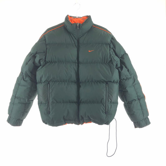 【中古品】【メンズ】 NIKE H40408QVE 00S REVERSIBLE DOWN JACKET リバーシブル ワンポイント刺繍 ダウンジャケット 147-260915-sm-02-otoh カラー：ダークグリーン　オレンジ 万代Net店