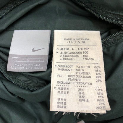 【中古品】【メンズ】 NIKE H40408QVE 00S REVERSIBLE DOWN JACKET リバーシブル ワンポイント刺繍 ダウンジャケット 147-260915-sm-02-otoh カラー：ダークグリーン　オレンジ 万代Net店