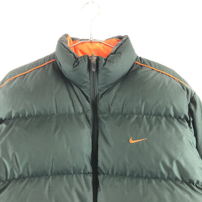 【中古品】【メンズ】 NIKE H40408QVE 00S REVERSIBLE DOWN JACKET リバーシブル ワンポイント刺繍 ダウンジャケット 147-260915-sm-02-otoh カラー：ダークグリーン　オレンジ 万代Net店