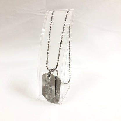 【中古品】【メンズ】 DIESEL DX0011040 DOUBLE DOGTAGS ディーゼル アクセサリー　ダブルプレート ドッグタグ ネックレス 192-260915-sm-04-otoh カラー：シルバー 万代Net店