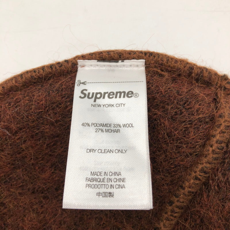 【中古品】【メンズ】 SUPREME シュプリーム BRUSHED MOHAIR BEANIE モヘア ビーニー 帽子 149-260914-sm-06-otoh カラー：ブラウン 万代Net店