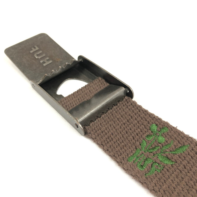 【中古品】【メンズ】 HUF BLOSSOM WEB BELT ハフ ブロッサム ウェブ ベルト ガチャベルト ベルト 205-260915-sm-03-otoh カラー：ブラウン 万代Net店
