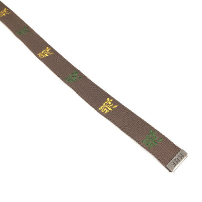 【中古品】【メンズ】 HUF BLOSSOM WEB BELT ハフ ブロッサム ウェブ ベルト ガチャベルト ベルト 205-260915-sm-03-otoh カラー：ブラウン 万代Net店