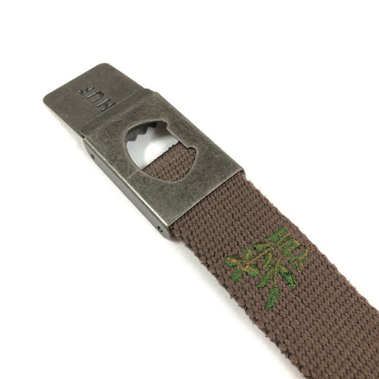 【中古品】【メンズ】 HUF BLOSSOM WEB BELT ハフ ブロッサム ウェブ ベルト ガチャベルト ベルト 205-260915-sm-03-otoh カラー：ブラウン 万代Net店