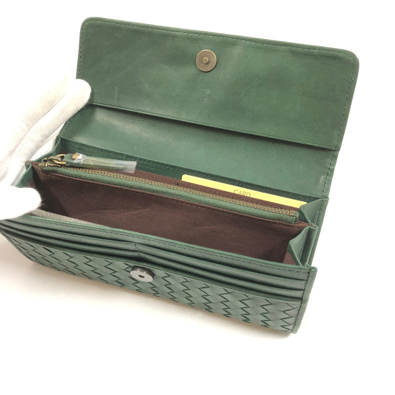 【中古品】【レディース】 PONY LEATHER ポニーレザー 長財布 財布 200-260916-sm-04-otoh カラー：ダークグリーン 万代Net店