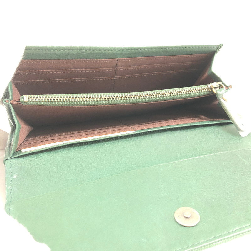 【中古品】【レディース】 PONY LEATHER ポニーレザー 長財布 財布 200-260916-sm-04-otoh カラー：ダークグリーン 万代Net店