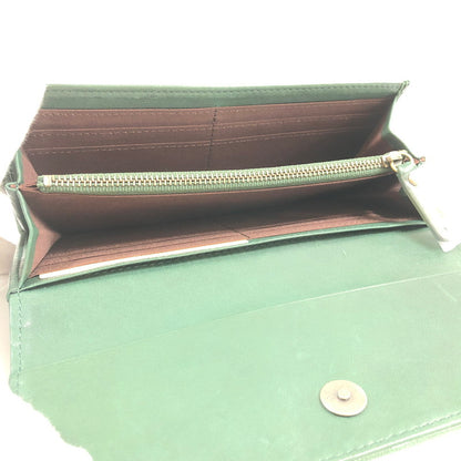 【中古品】【レディース】 PONY LEATHER ポニーレザー 長財布 財布 200-260916-sm-04-otoh カラー：ダークグリーン 万代Net店