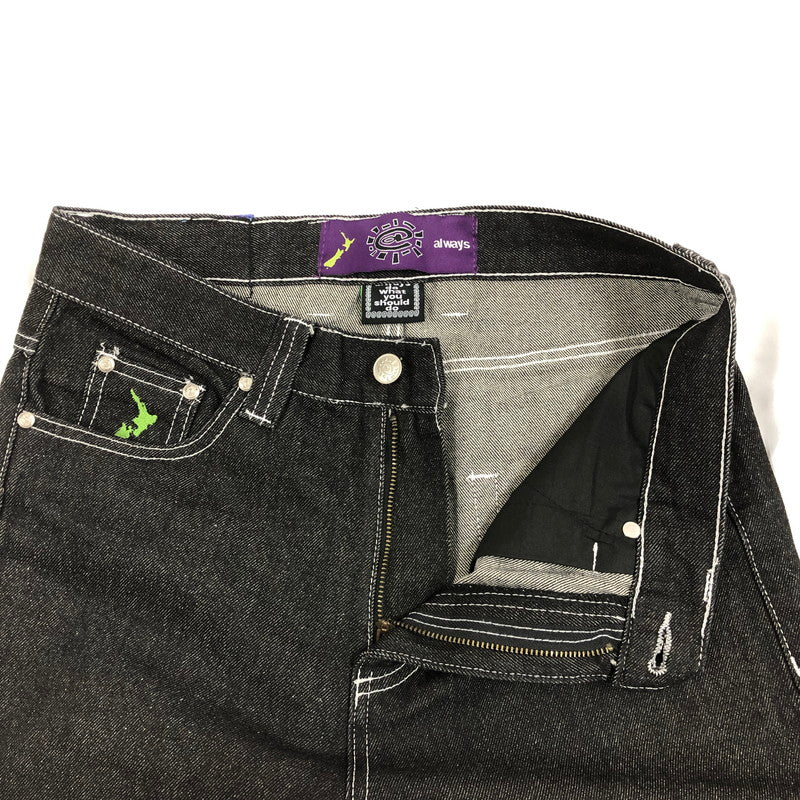 【中古品】【メンズ】 ALWAYS DO WHAT YOU SHOULD DO オールウェイズ ドゥ ワット ユー シュッド ドゥ ベーシック ウォッシュ デニムパンツ 158-260916-sm-02-otoh カラー：ブラック 万代Net店