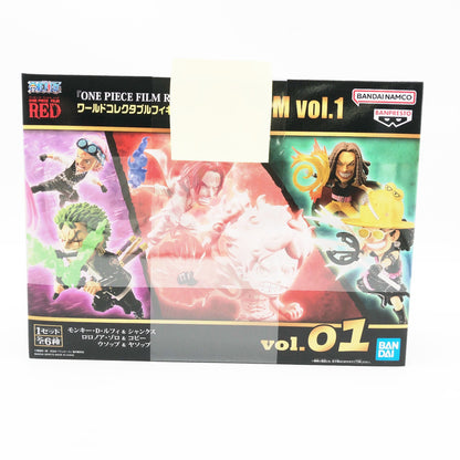 【中古美品】 未開封 ルフィ＆シャンクス＆ゾロ＆コビー＆ウソップ＆ヤソップ(6体セット) 「ワンピース FILM RED」 ワールドコレクタブルフィギュア PREMIUM vol.1 プレミアムバンダイ限定 049-261008-sm-05-otoh 万代Net店