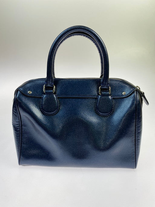 【中古品】【レディース】 COACH コーチ F56125 ミニベネット サッチェル ハンドバッグ ミニバッグ 180-250221-me-29-min カラー：ネイビーブルー系 万代Net店