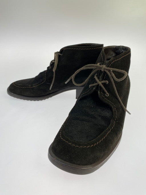 【中古品】【レディース】 BALLY バリー チャッカブーツ レディース スエード 靴 シューズ ブーツ 183-250308-AS-81-min サイズ：6 1/2 カラー：ブラウン 万代Net店