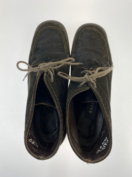 【中古品】【レディース】 BALLY バリー チャッカブーツ レディース スエード 靴 シューズ ブーツ 183-250308-AS-81-min サイズ：6 1/2 カラー：ブラウン 万代Net店