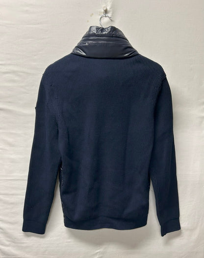 【中古品】【メンズ】 MONCLER モンクレール ニット ダウンジャケット ダウンパーカー 極美品 183-250725-AA-01-ich サイズ：L カラー：ネイビー 万代Net店