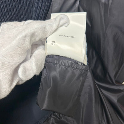 【中古品】【メンズ】 MONCLER モンクレール ニット ダウンジャケット ダウンパーカー 極美品 183-250725-AA-01-ich サイズ：L カラー：ネイビー 万代Net店