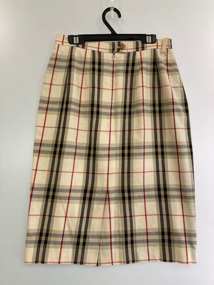 【中古品】【レディース】 Burberrys バーバリーズ 90S 白タグ ノバチェック スカート 171-250423-ks-24-min サイズ：9S カラー：ベージュ系 万代Net店