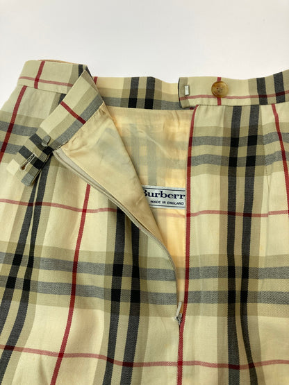 【中古品】【レディース】 Burberrys バーバリーズ 90S 白タグ ノバチェック スカート 171-250423-ks-24-min サイズ：9S カラー：ベージュ系 万代Net店