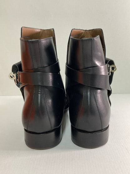 【中古品】【レディース】 HERMES エルメス NEO ネオ ショートブーツ カーフ 靴 シューズ 183-250122-AS-3-min サイズ：37 カラー：ブラック 万代Net店