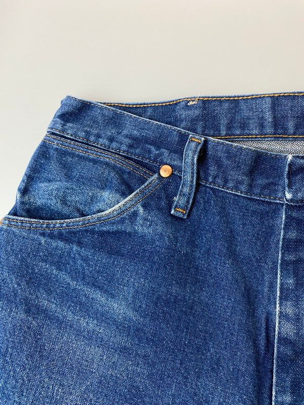 【中古品】【メンズ】 Wrangler ラングラー 13MWZ 90S メキシコ製 DENIM PANTS デニムパンツ 157-250223-ks-07-min サイズ：34×34 カラー：インディゴ 万代Net店