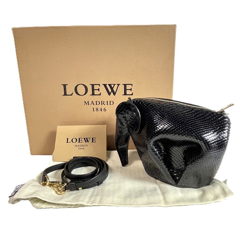 【中古美品】【レディース】 極美品 超希少 LOEWE ロエベ ミニバッグ ショルダーバッグ 183-250817-SS-02-ich カラー：ブラック 万代Net店