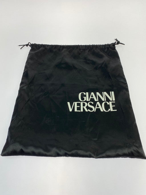 【中古美品】【メンズ/レディース】 Gianni Versace ジャンニ・ヴェルサーチ サンバースト レザー クラッチバッグ 鞄 180-250119-AS-6-min 万代Net店