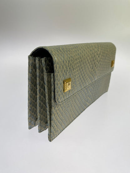 【中古美品】【メンズ/レディース】 Gianni Versace ジャンニ・ヴェルサーチ サンバースト レザー クラッチバッグ 鞄 180-250119-AS-6-min 万代Net店