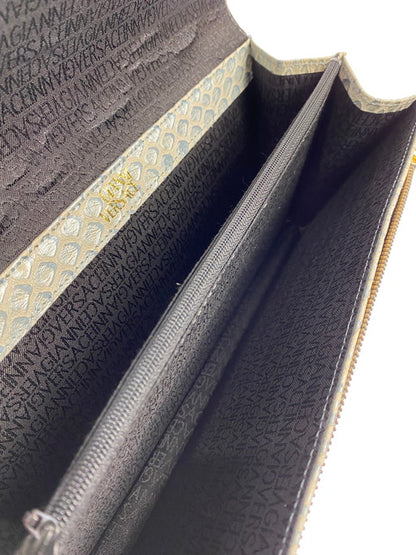 【中古美品】【メンズ/レディース】 Gianni Versace ジャンニ・ヴェルサーチ サンバースト レザー クラッチバッグ 鞄 180-250119-AS-6-min 万代Net店